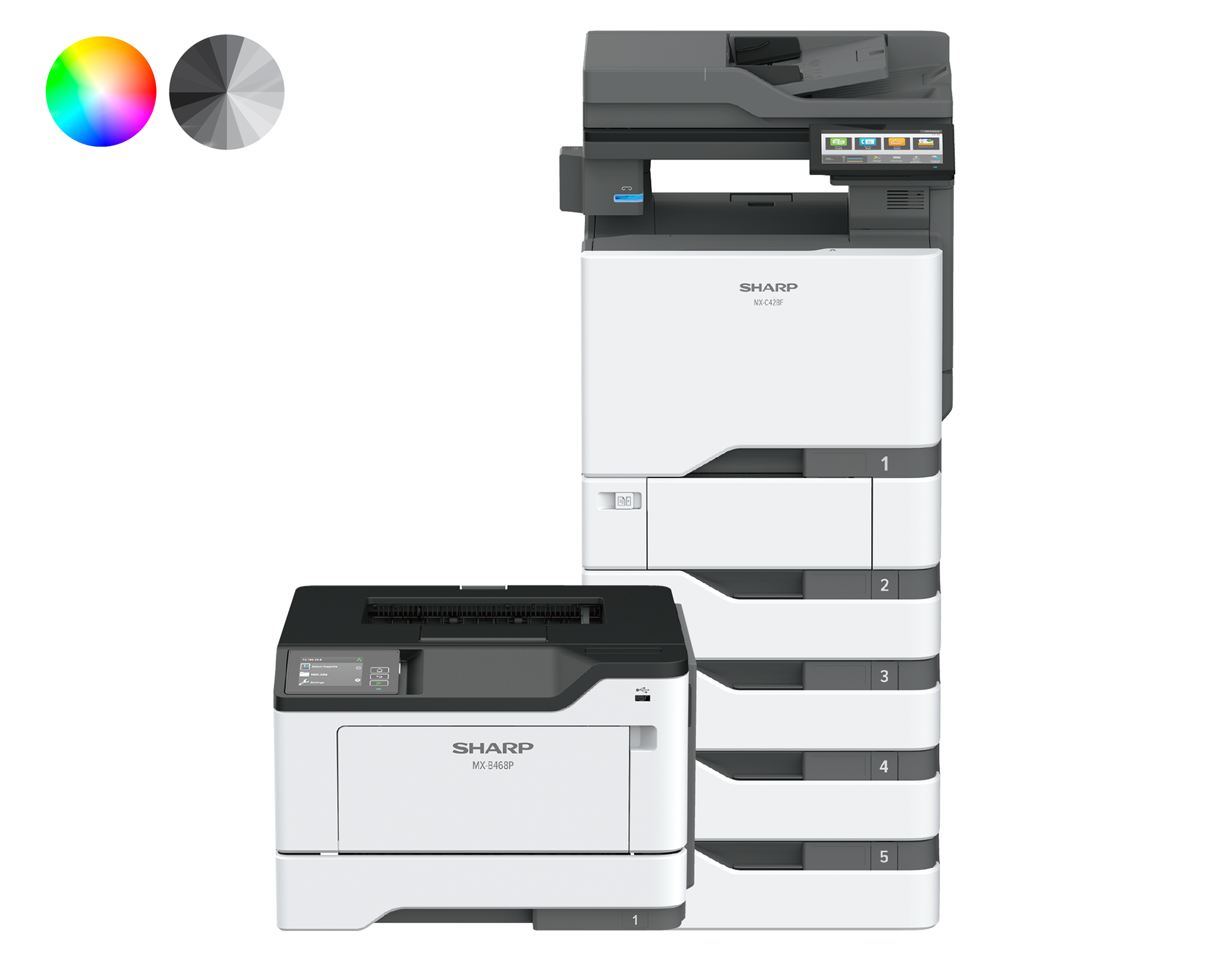 SHARP-A4-Printers-office-color-monochrome